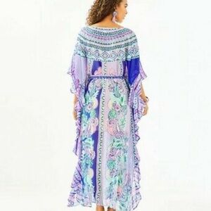 🦄 NWOT Lilly Pulitzer Monnae Midi Caftan Moroccan Mint Size S/M